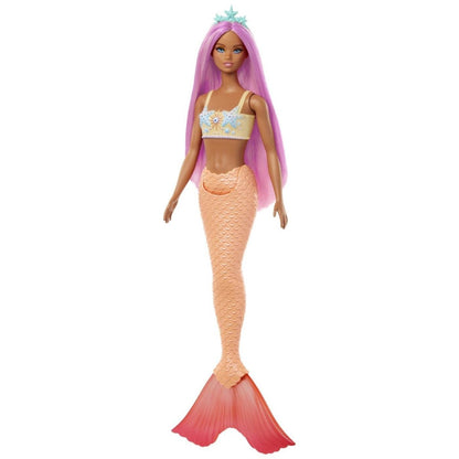 BARBIE DREAMTROPIA PAPUSA SIRENA CU PARUL ROZ SI COADA PORTOCALIE Atelieru' lui Mesterica | Jucarii, haine si incaltaminte pentru copii
