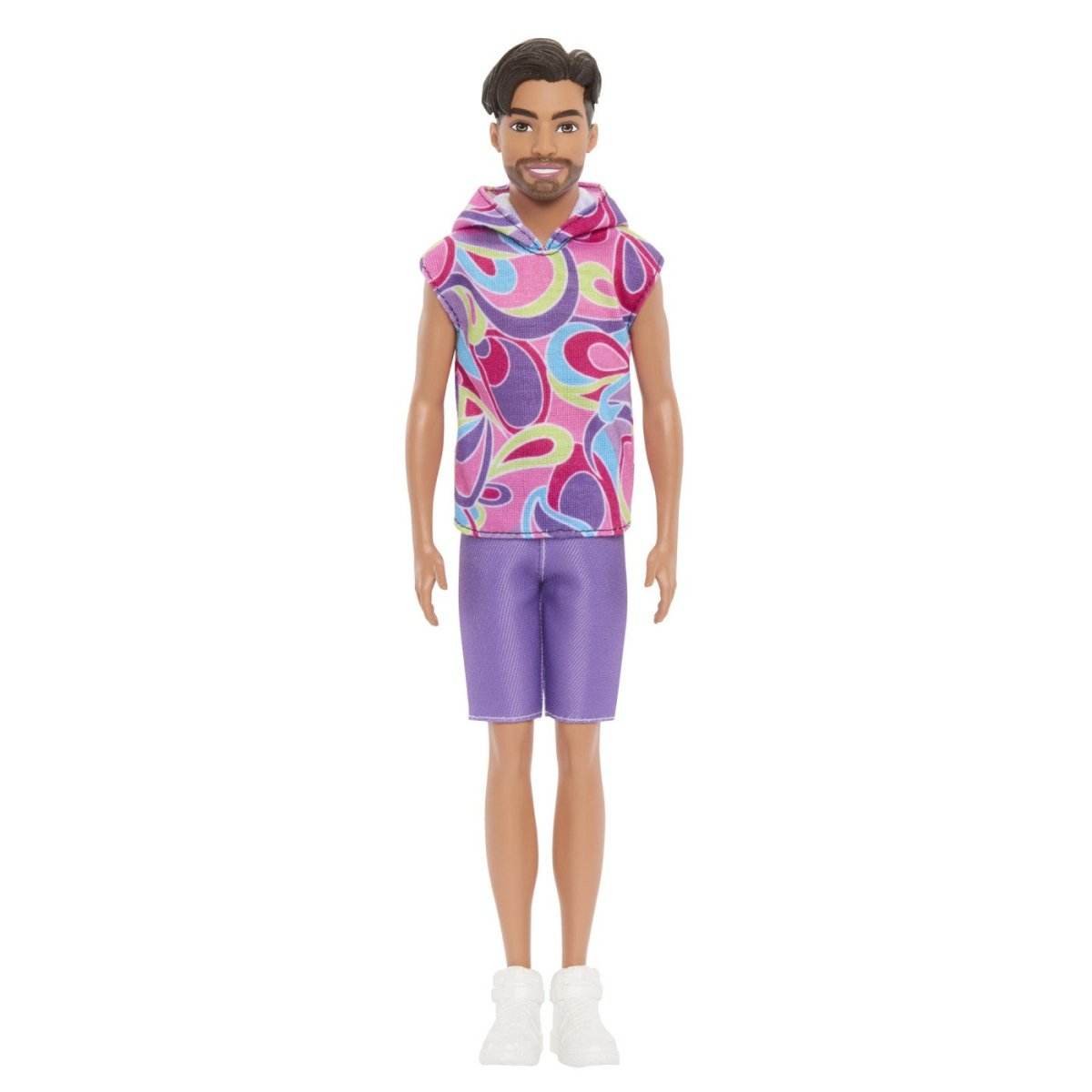 BARBIE PAPUSA BAIAT FASHIONISTAS BRUNET CU BARBA SI TRICOU CU GLUGA - Atelieru' lui Mesterica