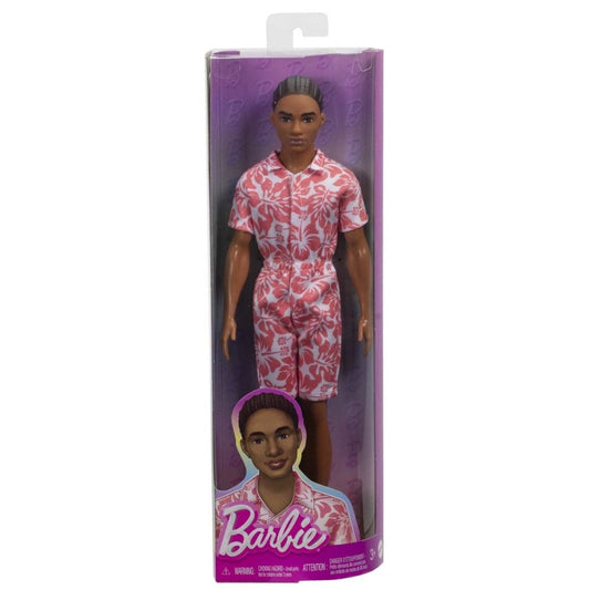 BARBIE PAPUSA BAIAT FASHIONISTAS IN SALOPETA STIL HAWAIAN SI SANDALE VERZI - Atelieru' lui Mesterica