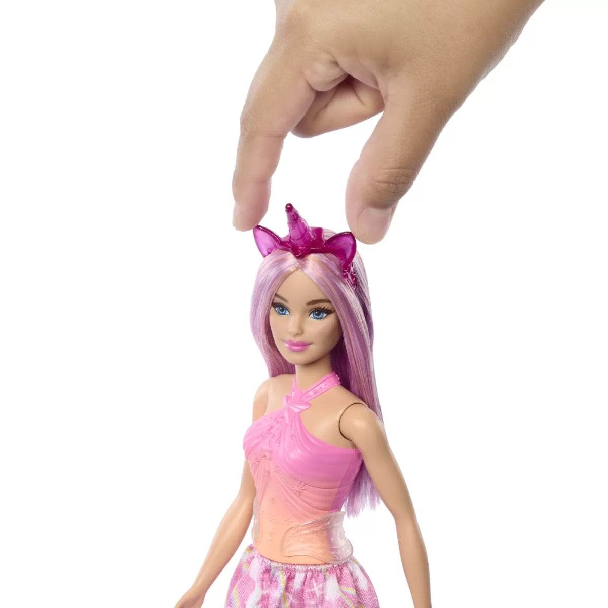 BARBIE PAPUSA BARBIE CU ACCESORII MAGICE DE UNICORN - Atelieru' lui Mesterica