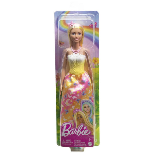 BARBIE PAPUSA BARBIE CU PARUL BLOND SI GALBEN - Atelieru' lui Mesterica