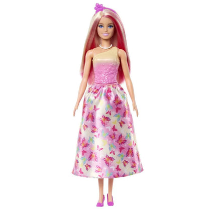 BARBIE PAPUSA BARBIE CU PARUL BLOND SI ROZ - Atelieru' lui Mesterica