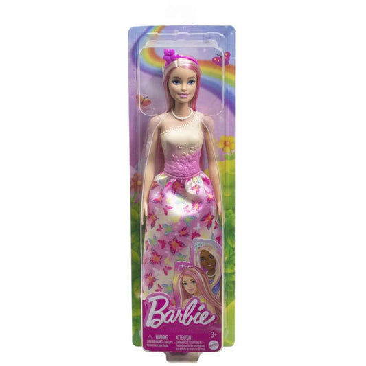 BARBIE PAPUSA BARBIE CU PARUL BLOND SI ROZ - Atelieru' lui Mesterica
