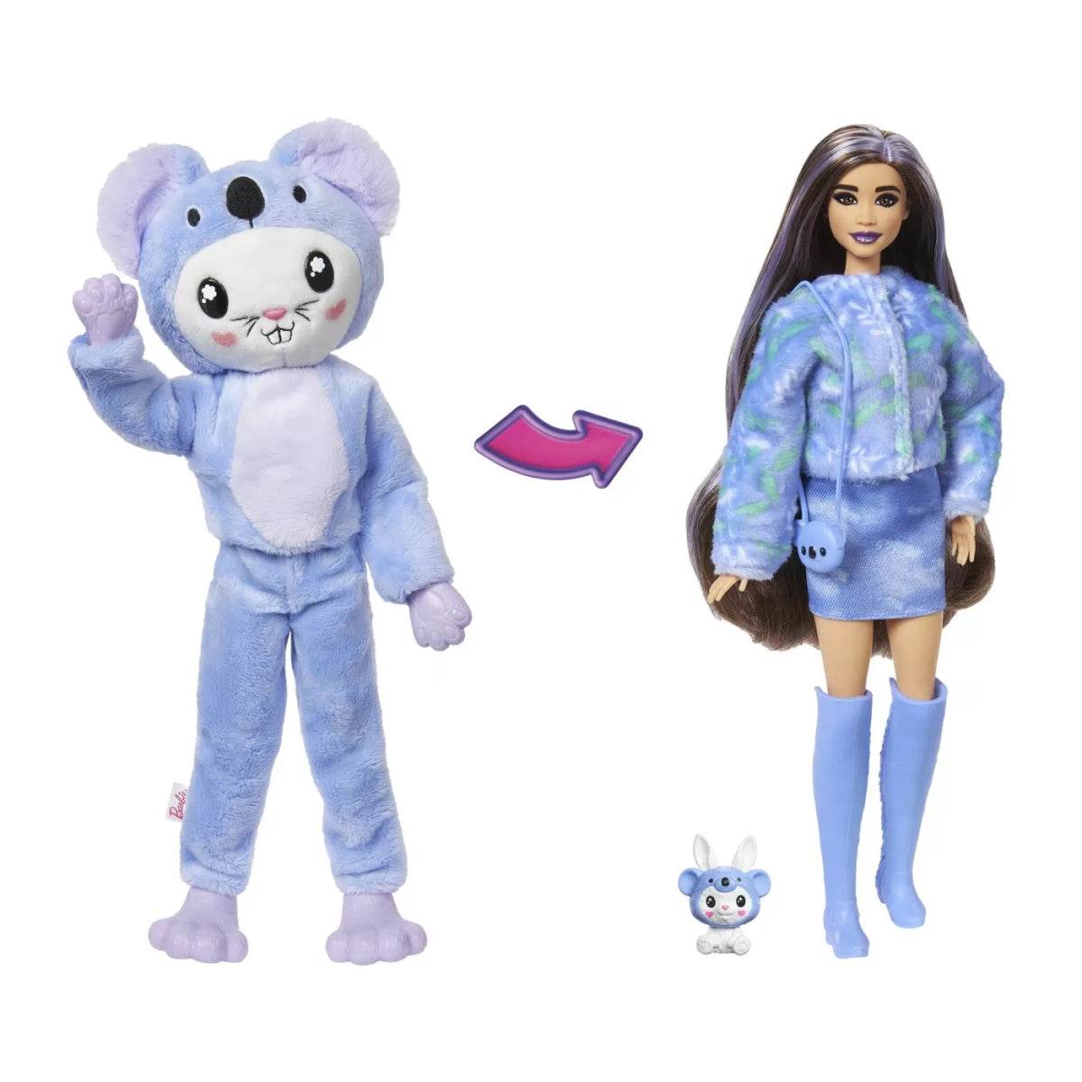 BARBIE PAPUSA BARBIE CUTIE REVEAL IEPURAS URS KOALA - Atelieru' lui Mesterica