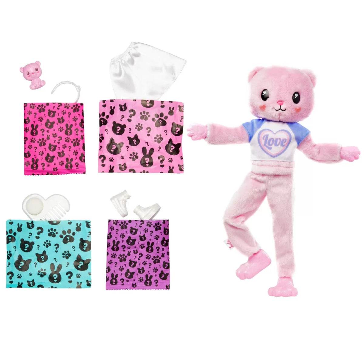BARBIE PAPUSA BARBIE CUTIE REVEAL URSULET - Atelieru' lui Mesterica