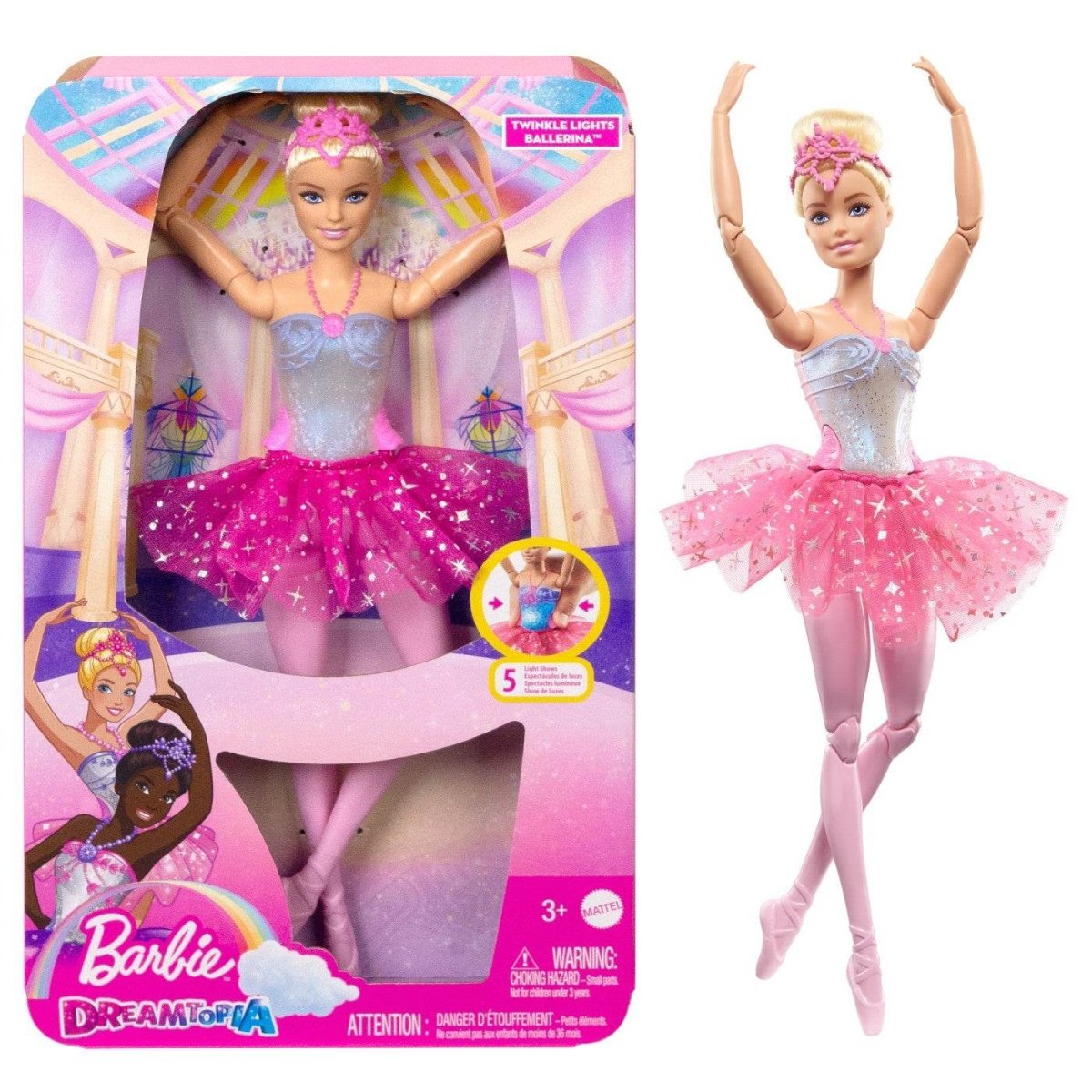 BARBIE PAPUSA BARBIE DREAMTOPIA BALERINA Atelieru' lui Mesterica | Jucarii, haine si incaltaminte pentru copii