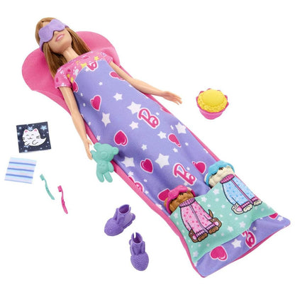 BARBIE PAPUSA BARBIE FAMILY SET PETRECERE CU 2 CATELUSI COLOR CHANGE - Atelieru' lui Mesterica