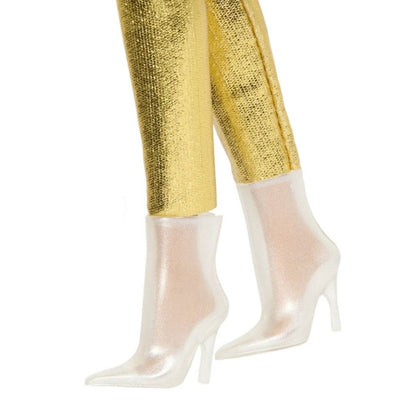 BARBIE PAPUSA BARBIE FASHIONISTAS BLONDA CU SALOPETA AURIE - Atelieru' lui Mesterica