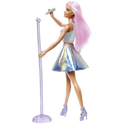BARBIE PAPUSA BARBIE YOU CAN BE SET BARBIE STAR POP SI MICROFON - Atelieru' lui Mesterica