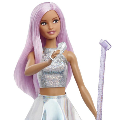 BARBIE PAPUSA BARBIE YOU CAN BE SET BARBIE STAR POP SI MICROFON - Atelieru' lui Mesterica