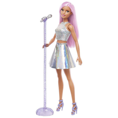 BARBIE PAPUSA BARBIE YOU CAN BE SET BARBIE STAR POP SI MICROFON Atelieru' lui Mesterica | Jucarii, haine si incaltaminte pentru copii