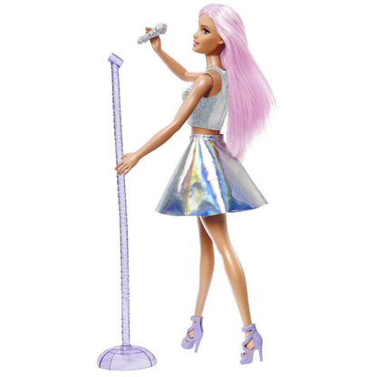 BARBIE PAPUSA BARBIE YOU CAN BE SET BARBIE STAR POP SI MICROFON - Atelieru' lui Mesterica