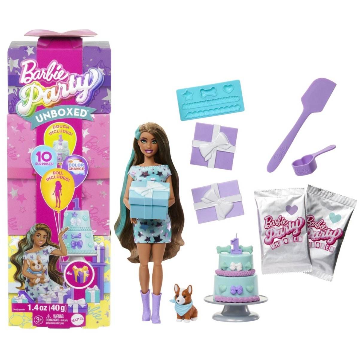 BARBIE PAPUSA PARTY UNBOXED REVEAL BRUNETA - Atelieru' lui Mesterica