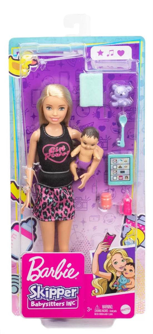 BARBIE PAPUSA SKIPPER FIRST JOBS BABYSITTER PAPUSA BLONDA - Atelieru' lui Mesterica