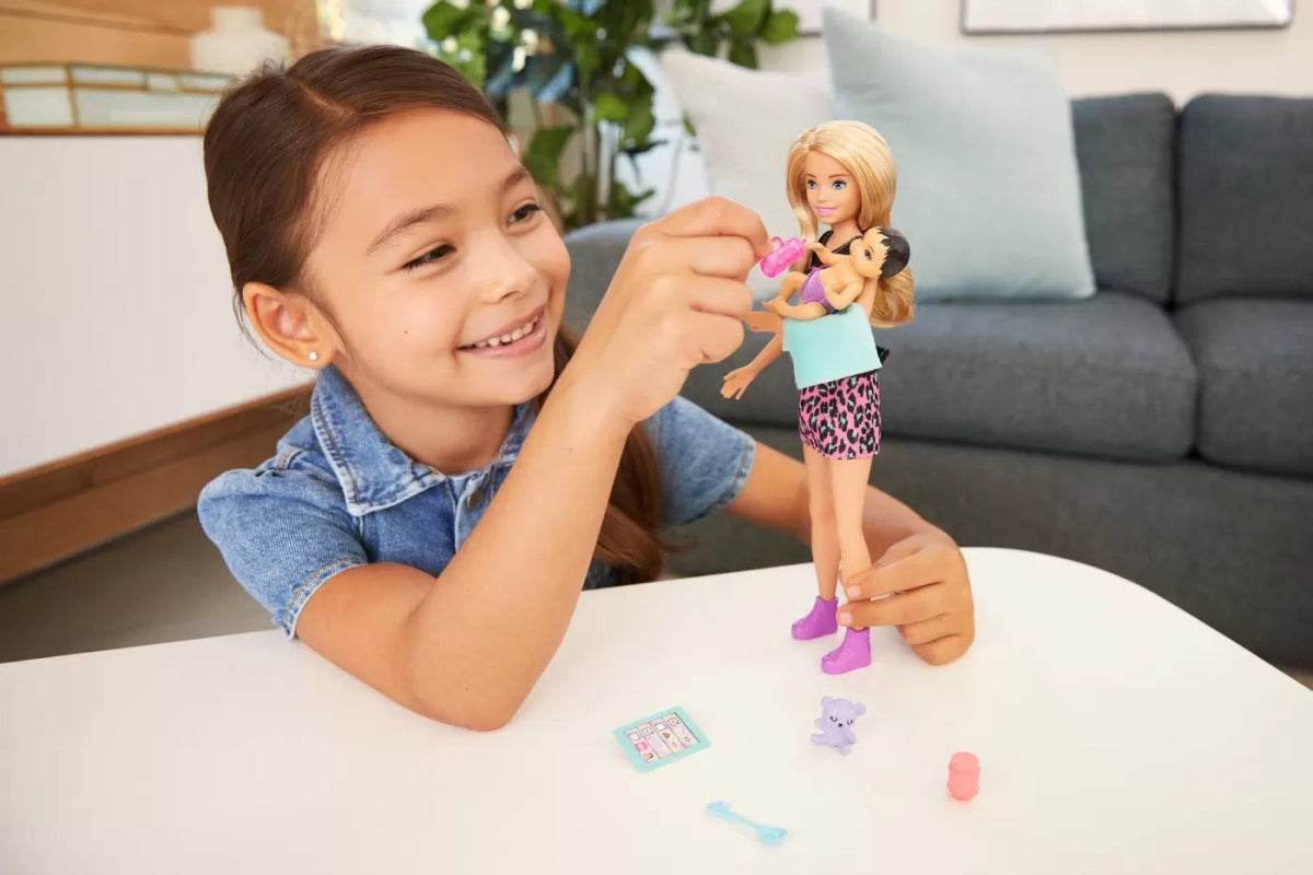 BARBIE PAPUSA SKIPPER FIRST JOBS BABYSITTER PAPUSA BLONDA - Atelieru' lui Mesterica