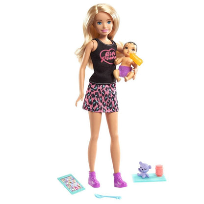 BARBIE PAPUSA SKIPPER FIRST JOBS BABYSITTER PAPUSA BLONDA - Atelieru' lui Mesterica
