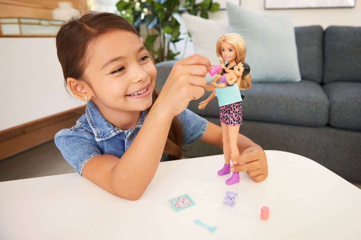 BARBIE PAPUSA SKIPPER FIRST JOBS BABYSITTER PAPUSA BLONDA - Atelieru' lui Mesterica
