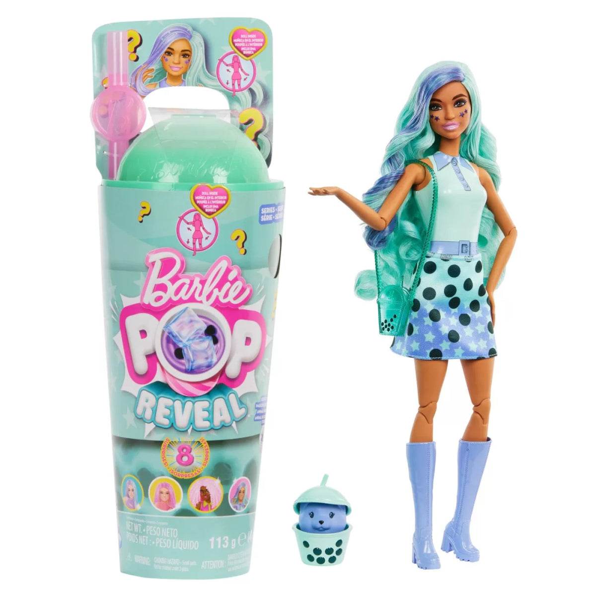 BARBIE POP REVEAL BUBBLE TEA PAPUSA BARBIE GREEN TEA - Atelieru' lui Mesterica