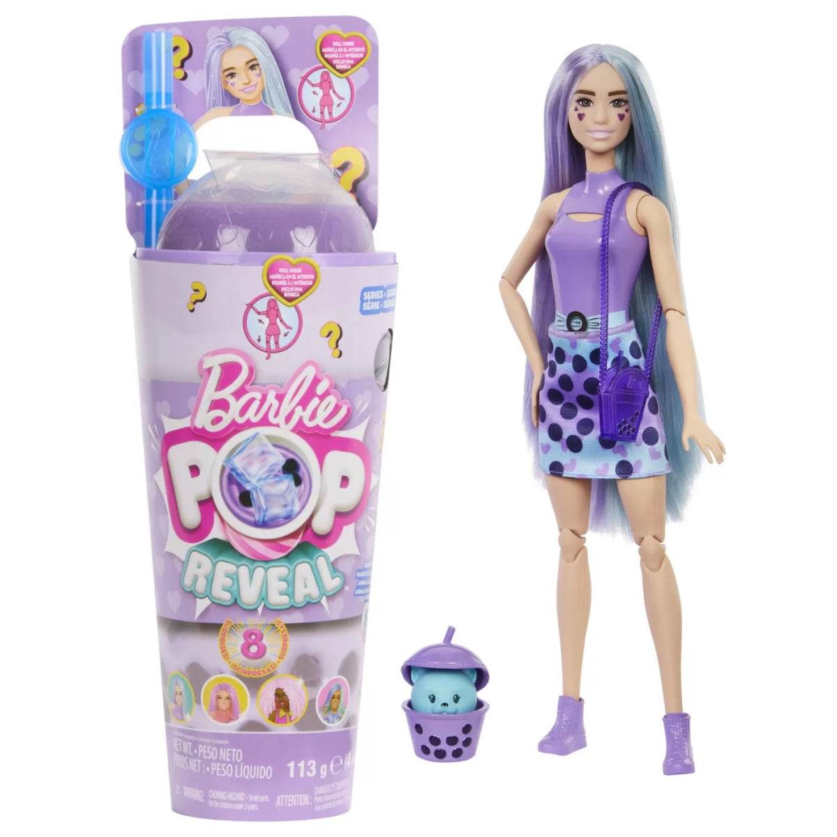 BARBIE POP REVEAL BUBBLE TEA PAPUSA BARBIE TARO MILK - Atelieru' lui Mesterica