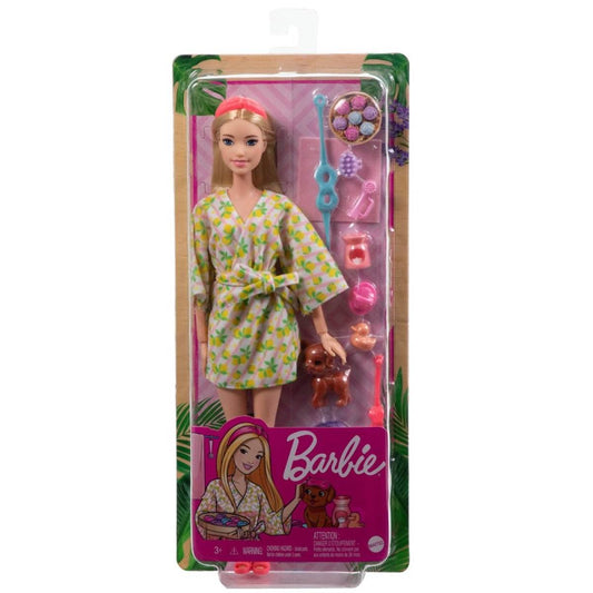 BARBIE SET DE JOACA CU ACCESORII PAPUSA BARBIE O ZI LA SPA - Atelieru' lui Mesterica