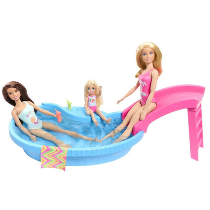 BARBIE SET PAPUSA BARBIE BLONDA SI PISCINA Atelieru' lui Mesterica | Jucarii, haine si incaltaminte pentru copii