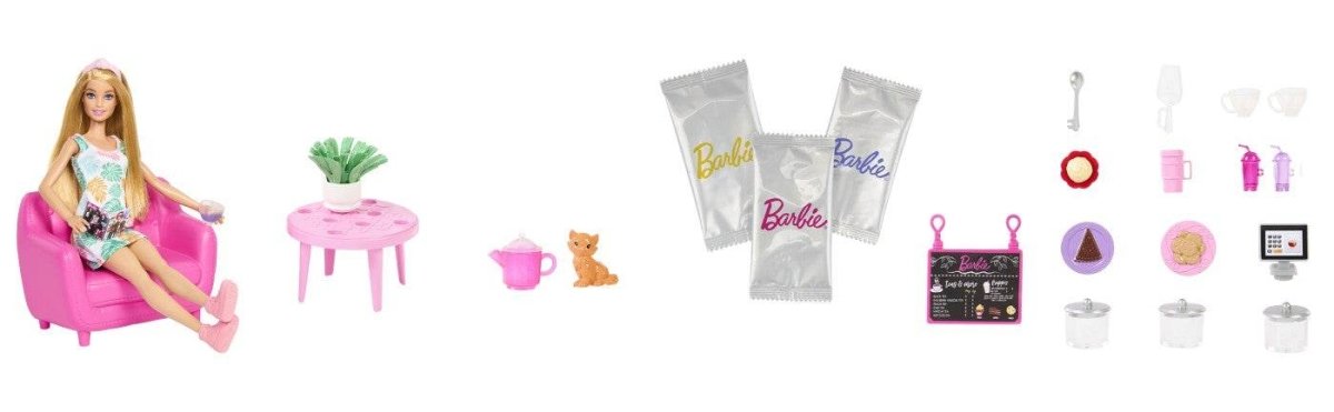 BARBIE SET PAPUSA BARBIE SI CEAINARIE Atelieru' lui Mesterica | Jucarii, haine si incaltaminte pentru copii