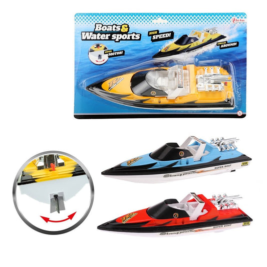 Barcuta cu motor, 34 cm - Toi - Toys Atelieru' lui Mesterica | Jucarii, haine si incaltaminte pentru copii