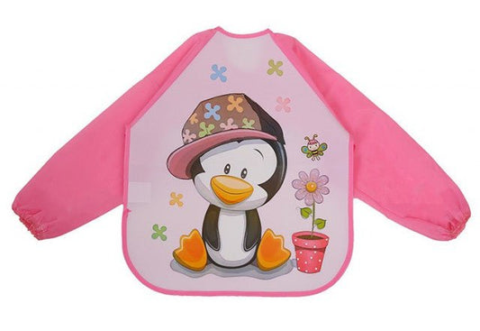 Baveta impermeabila cu manecute lungi - Pinguin Atelieru' lui Mesterica | Jucarii, haine si incaltaminte pentru copii