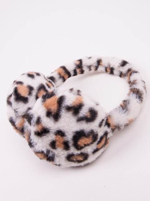 Bentita cu protectie pentru urechi - Animal Print Ivory - Atelieru' lui Mesterica