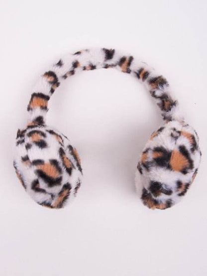 Bentita cu protectie pentru urechi - Animal Print Ivory - Atelieru' lui Mesterica