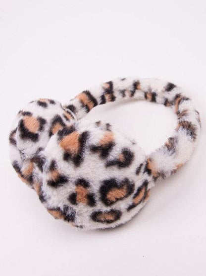 Bentita cu protectie pentru urechi - Animal Print Ivory - Atelieru' lui Mesterica