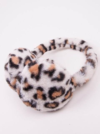 Bentita cu protectie pentru urechi - Animal Print Ivory - Atelieru' lui Mesterica