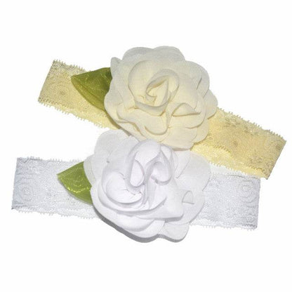 Bentita din dantela cu floare aplicata - Atelieru' lui Mesterica