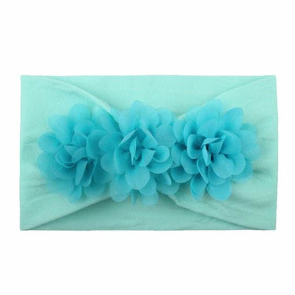 Bentita lata pentru fetite cu floricele aplicate - Atelieru' lui Mesterica