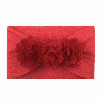 Bentita lata pentru fetite cu floricele aplicate - Atelieru' lui Mesterica