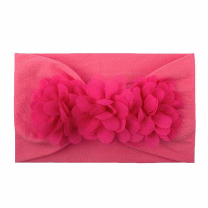 Bentita lata pentru fetite cu floricele aplicate - Atelieru' lui Mesterica