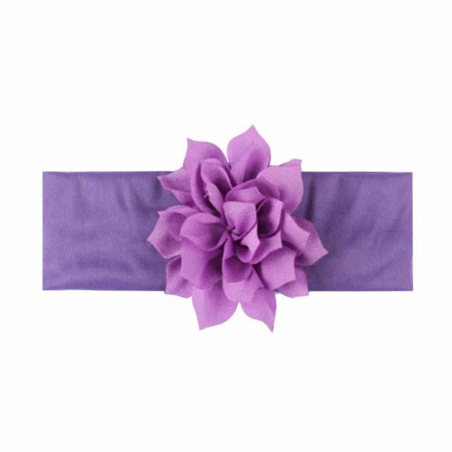 Bentita lata pentru fetite cu floricica aplicata - Atelieru' lui Mesterica