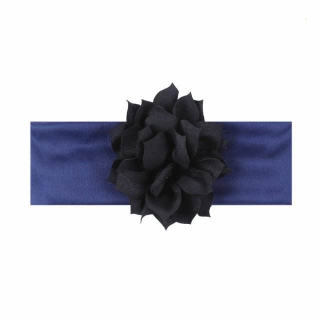 Bentita lata pentru fetite cu floricica aplicata - Atelieru' lui Mesterica