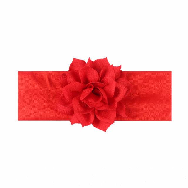 Bentita lata pentru fetite cu floricica aplicata - Atelieru' lui Mesterica