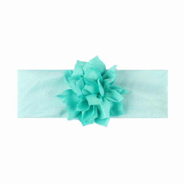 Bentita lata pentru fetite cu floricica aplicata - Atelieru' lui Mesterica