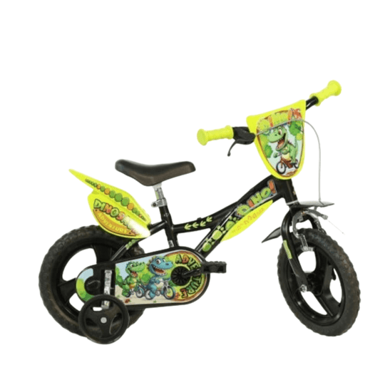 Bicicleta copii 12'' Aventurile dinozaurului Atelieru' lui Mesterica | Jucarii, haine si incaltaminte pentru copii