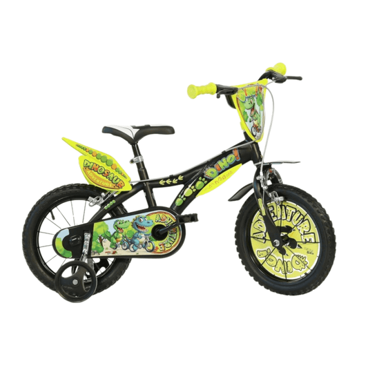 Bicicleta copii 14'' Aventurile dinozaurului Atelieru' lui Mesterica | Jucarii, haine si incaltaminte pentru copii