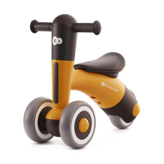 BICICLETA DE ECHILIBRU KINDERKRAFT MINIBI, HONEY YELLOW - Atelieru' lui Mesterica