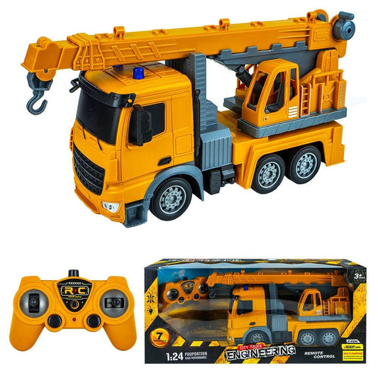 Camion - macara, cu RC Atelieru' lui Mesterica | Jucarii, haine si incaltaminte pentru copii