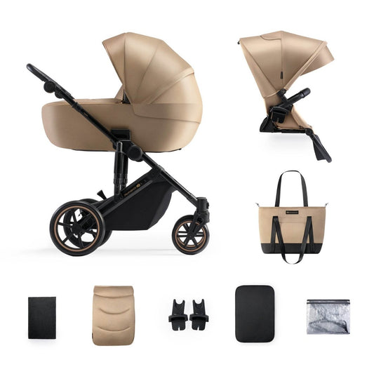 CARUCIOR 2 IN 1 KINDERKRAFT PRIME 2, SANDROSE BEIGE Atelieru' lui Mesterica | Jucarii, haine si incaltaminte pentru copii