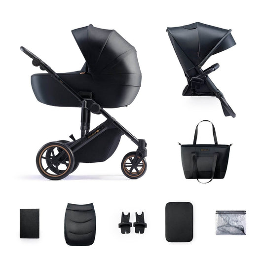 CARUCIOR 2 IN 1 KINDERKRAFT PRIME 2, VENEZIAN BLACK Atelieru' lui Mesterica | Jucarii, haine si incaltaminte pentru copii