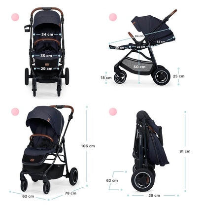 CARUCIOR KINDERKRAFT ALL ROAD, IMPERIAL BLUE Atelieru' lui Mesterica | Jucarii, haine si incaltaminte pentru copii