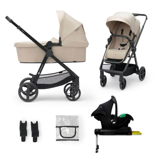 CARUCIOR KINDERKRAFT NEWLY, 4 IN 1, SAND BEIGE Atelieru' lui Mesterica | Jucarii, haine si incaltaminte pentru copii
