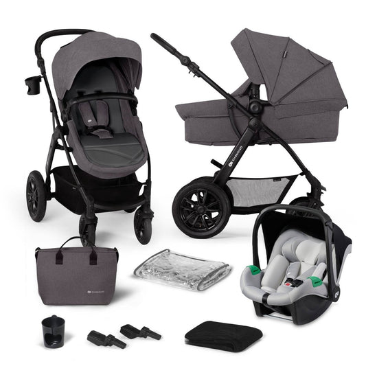 CARUCIOR MULTIFUNCTIONAL KINDERKRAFT XMOOV, 3 IN 1, DARK GREY Atelieru' lui Mesterica | Jucarii, haine si incaltaminte pentru copii