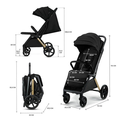 CARUCIOR SPORT KINDERKRAFT LOOM, 0-22 KG, INK BLACK - Atelieru' lui Mesterica